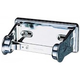 San Jamar Chrome Metal 1-Roll Open Self-Locking Standard Bathroom Tissue Dispenser